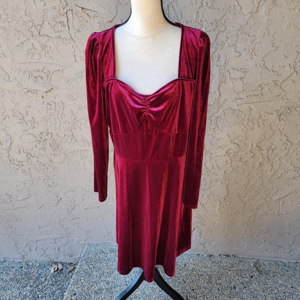 NWOT SHEIN velvet dress sz 2XL